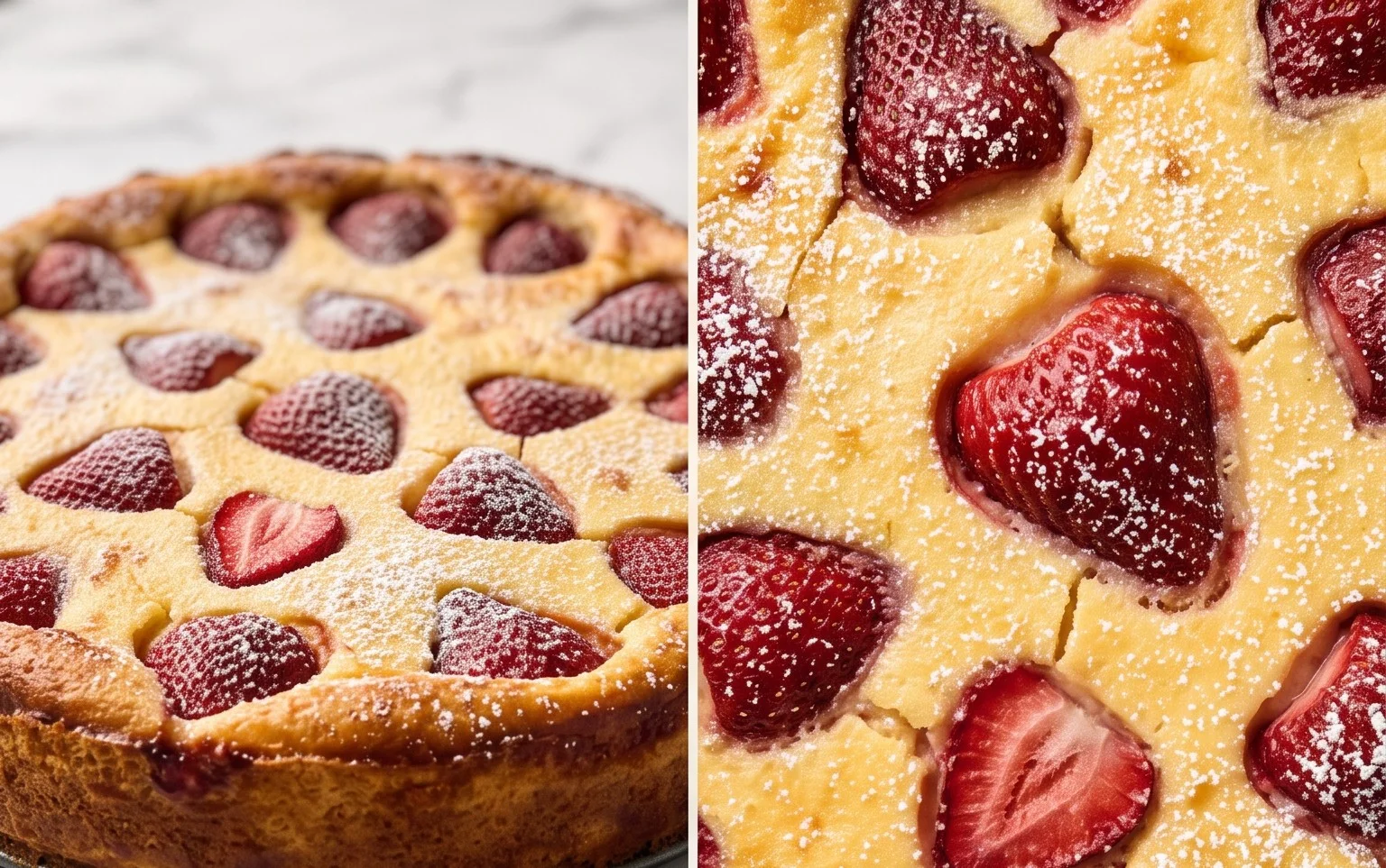 Flaugnarde Fraises Facile : Recette Dessert Fruité Gourmand