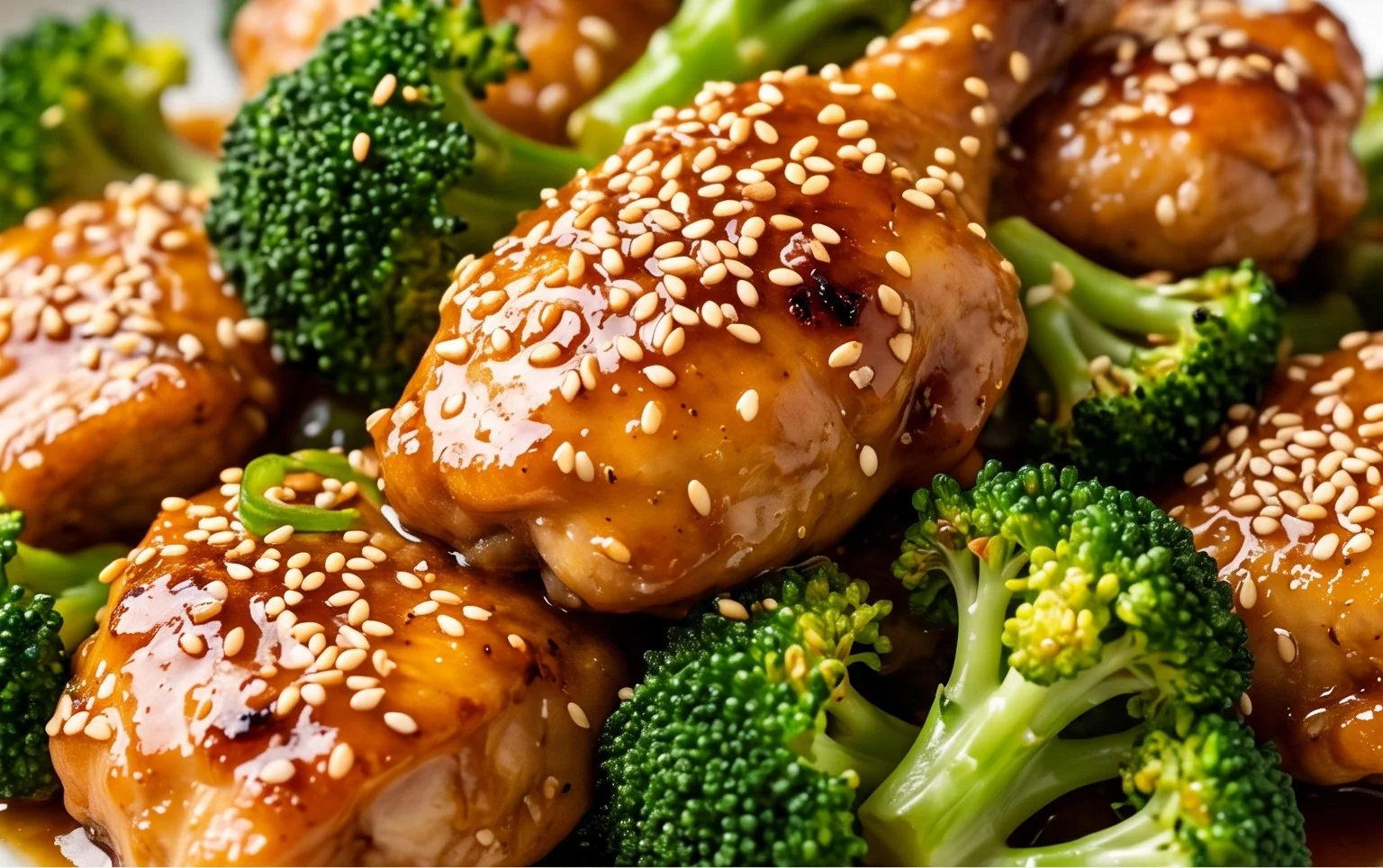 Honey Sesame Chicken and Broccoli